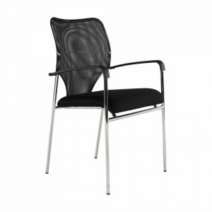 Scaun conferinţă, negru, 54x82x56 cm - TP255204 - Img 13