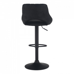 Scaun de bar, material textil negru cu efect de piele întoarsă - TP230858 - Img 17