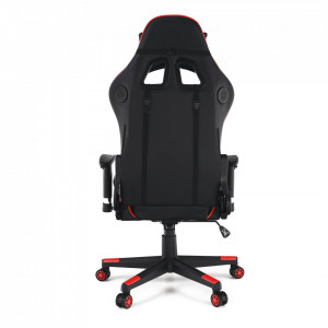 Scaun de birou cu difuzoare Bluetooth, gaming, negru și roşu, 66x60x125-133 cm - TP279411 - Img 12