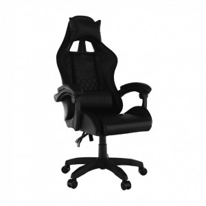 Scaun de birou cu iluminare RGB, gaming, negru, 64x60x127-137 cm - TP279983 - Img 10