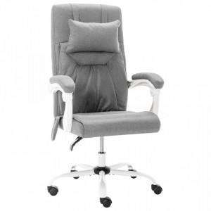 Scaun de birou cu masaj, gri, material textil - V20318V - Img 2