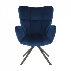 Scaun de design, ţesătură albastră - TP265011 - Img 17