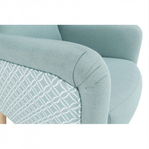 Scaun de design, ţesătură mentol/model - TP223733 - Img 16