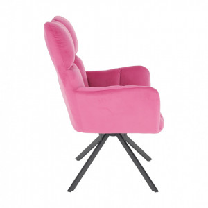 Scaun de design, ţesătură roz - TP275350 - Img 14