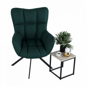 Scaun de design, ţesătură verde - TP265010 - Img 10