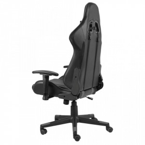 Scaun de gaming pivotant, gri, PVC - V20483V - Img 4