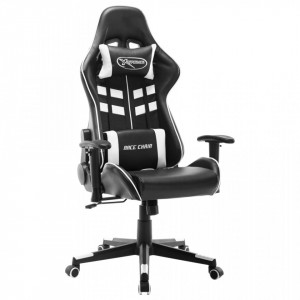 Scaun de jocuri, negru și alb, piele artificială - V20507V - Img 2