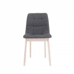 Scaun de masă, ţesătură de fag deschis / gri - TP291510 - Img 12