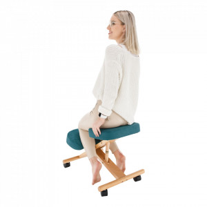 Scaun ergonomic, albastru, 46x65x52-72 cm - TP300220 - Img 16
