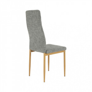 Scaun, material textil gri deschis/cadru metalic fag - TP203808 - Img 19