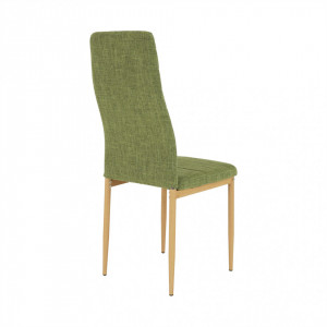 Scaun, material textil verde/cadru metalic fag - TP201240 - Img 11