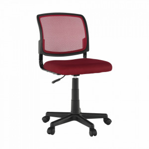 Scaun rotativ, roşu și negru, 47x80/91x42 cm - TP265167 - Img 16