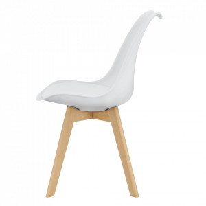 Scaune design, set 2 buc, 81 x 49 x 57 cm, alb - P67291227 - Img 3