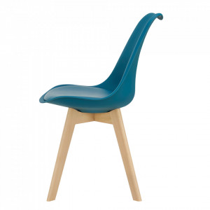 Scaune design, set 2 buc, 81 x 49 x 57 cm, turcoaz - P67291233 - Img 3