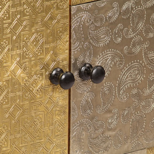 Servanta, 80 x 30 x 75 cm, lemn masiv de acacia - V247683V - Img 2