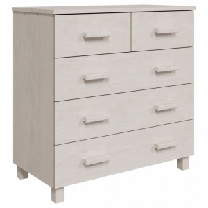 Servantă, alb, 79x40x80 cm, lemn masiv de pin - V340421V - Img 1