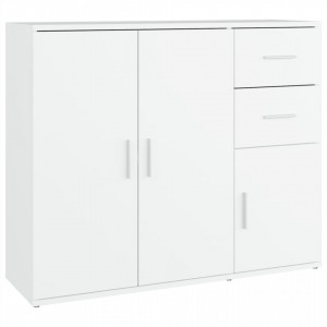 Servantă, alb, 91x29,5x75 cm, lemn prelucrat - V823269V - Img 1