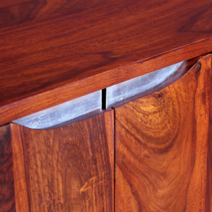 Servanta din lemn masiv de sheesham 75 x 35 x 60 cm - V243955V - Img 3