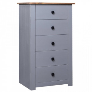 Servanta, gri, 46 x 40 x 89 cm, lemn de pin - V282650V