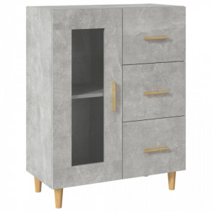 Servantă, gri beton, 69,5x34x90 cm, lemn prelucrat - V812208V