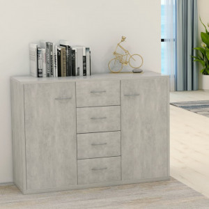 Servantă, gri beton, 88x30x65 cm, PAL - V800688V