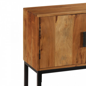 Servanta, lemn masiv de acacia, 115 x 30 x 70 cm, maro - V246142V - Img 4