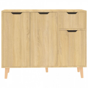 Servantă, stejar sonoma, 90x30x72 cm, lemn prelucrat - V326816V - Img 3