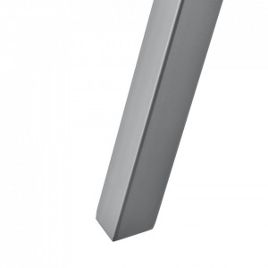 Set 2 bucati picioare masa, 40 x 12 x 40 cm, metal/gri - P65541999 - Img 3