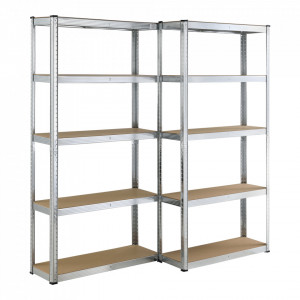 Set 2 bucati raft, 180 x 90 x 30 cm, argintiu - P77100894 - Img 3