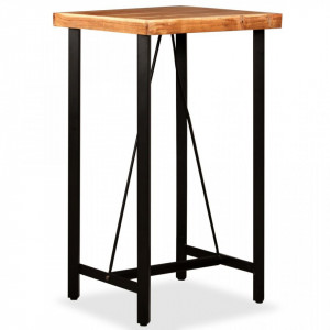 Set de bar, 3 piese, lemn masiv de acacia si lemn reciclat - V275128V - Img 2
