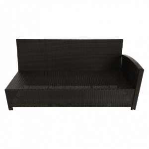 Set de grădină din ratan cu 5 piese, 1 măsuţă, 1 colţar şi 3 tabureţi, maro - TP302510 - Img 20