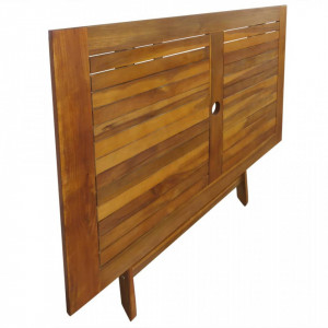 Set mobilier de exterior pliabil, 5 piese, lemn masiv de acacia - V44056V - Img 3