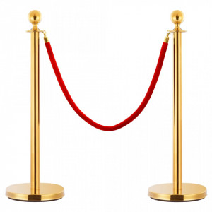 Set VIP stil bariera, 3 piese, auriu, otel inoxidabil - V145730V - Img 2