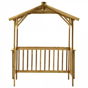Șopron pentru grătar, 163,5x93x210 cm, lemn de pin tratat - V315390V - Img 3