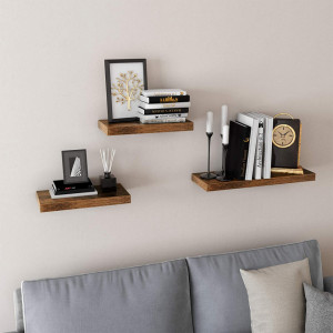 SORAI15 - Raft carti, biblioteca stil Industrial, 60 x 20 x 3.8 cm - Img 2