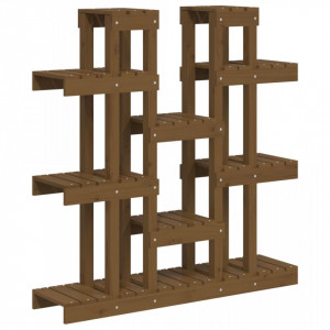 Suport pentru plante,maro miere,104,5x25x109,5cm lemn masiv pin - V822095V