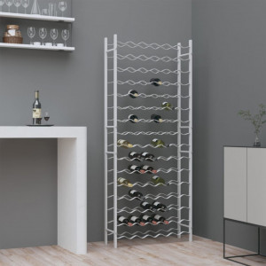 Suport sticle de vin pentru 96 sticle,alb, metal - V340914V - Img 2