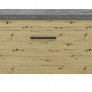 TEBAAR104 - Bancuta, pantofar, 100x 35 x 49 cm, Stejar Artisan, PAL - Img 2