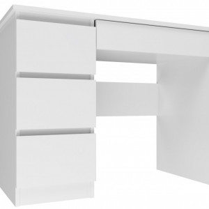 TEBIA118 - Birou, masa de scris, 98 x 51 x 76 cm, Alb, PAL - Img 1