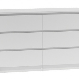 TECOA143 - Comoda, 120x 40 x 73,5 cm, Alb, PAL