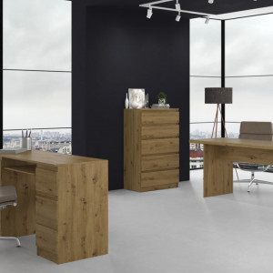 TECOAR108 - Comoda 70 x 40 x 112 cm, Stejar Artisan - Img 6