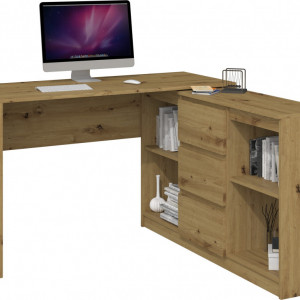 TECOAR116 - Comoda 120 x 30 x 75 cm, Stejar Artisan - Img 3