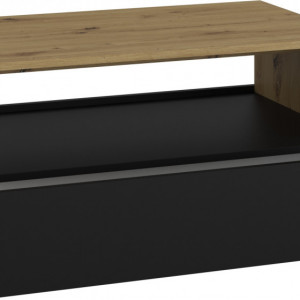 TEMCAR-N102 - Masuta cafea 54 x 90 x 40 cm - Stejar Artisan - Negru-Mat - Img 2