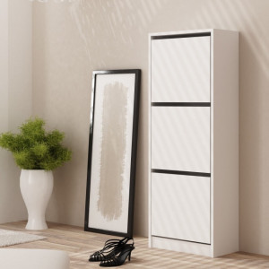 TEPANA105 - Pantofar 49 x 28 x 136 cm, Alb-Mat - Img 1