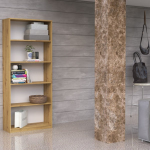 TERAAR108 - Raft, rafturi, biblioteca, 60 x 30 x 182 cm, Stejar Artisan, PAL - Img 3