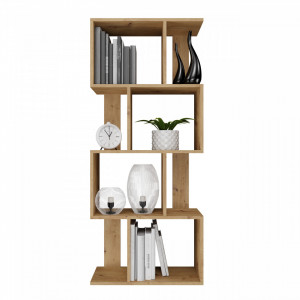 TERAAR113 - Raft, rafturi, biblioteca, 59,x 30 x 140 cm, Stejar Artisan, PAL - Img 4