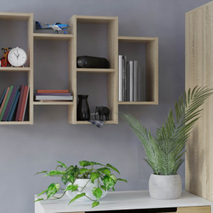 TERAS115 - Raft, rafturi, biblioteca, 129x 20 x 65 cm, Sonoma, PAL - Img 3