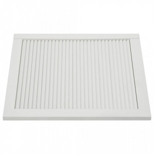 Uși lamelare, 4 buc., alb, 61,5x59,4 cm, lemn masiv de pin - V151159V - Img 4