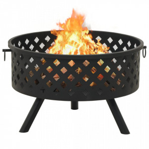 Vatră de foc cu vătrai 68 cm oțel XXL - V311890V - Img 3