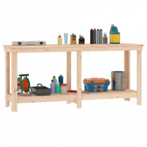 Banc de lucru, 180x50x80 cm, lemn masiv pin - V822511V - Img 4